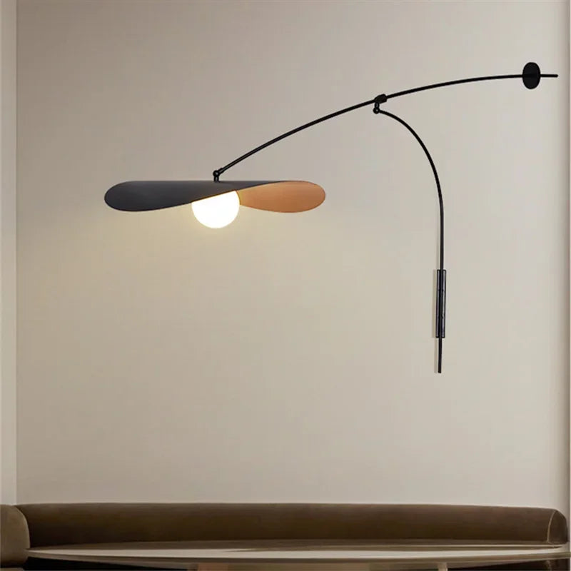 Applique murale LED à bras long réglable style nordique