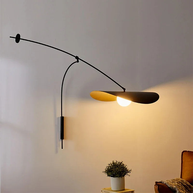 Applique murale LED à bras long réglable style nordique