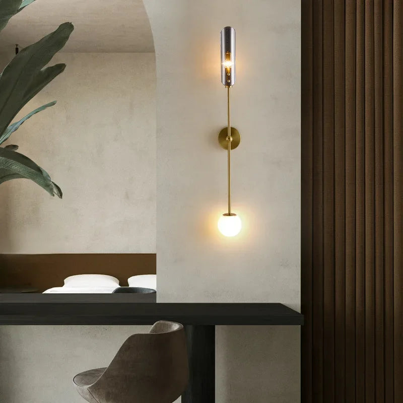Applique Murale en Verre au Design Nordique Moderne