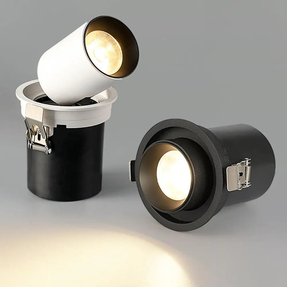 Spot Lumineux LED Encastrable en Aluminium Rotatif,