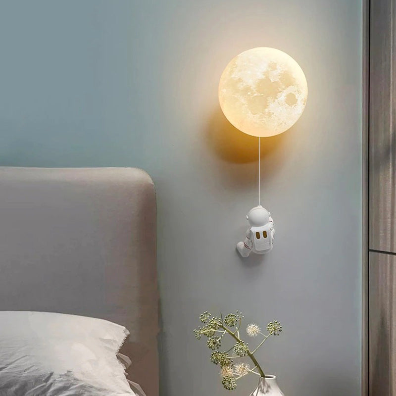 Applique murale chambre enfant astronaute moderne