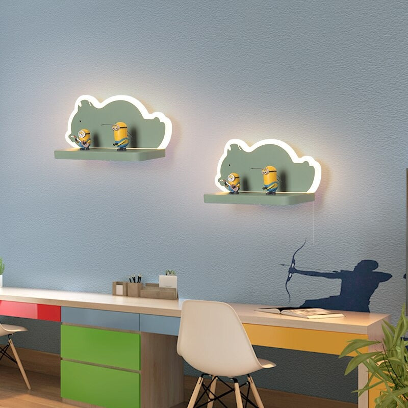 Applique murale chambre enfant LED dessin animé Maison et jardin Mon Applique Ourson