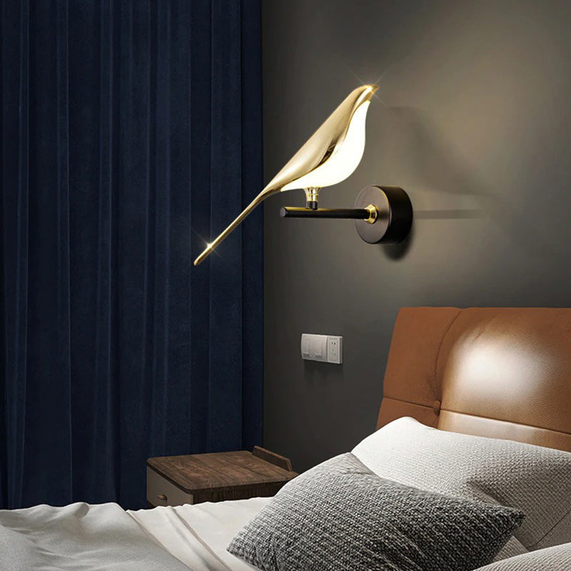 Applique murale design en forme d'oiseau doré Maison et jardin Mon Applique