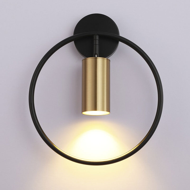 Applique murale design LED circulaire luxe Maison et jardin Mon Applique Noir & Dorée