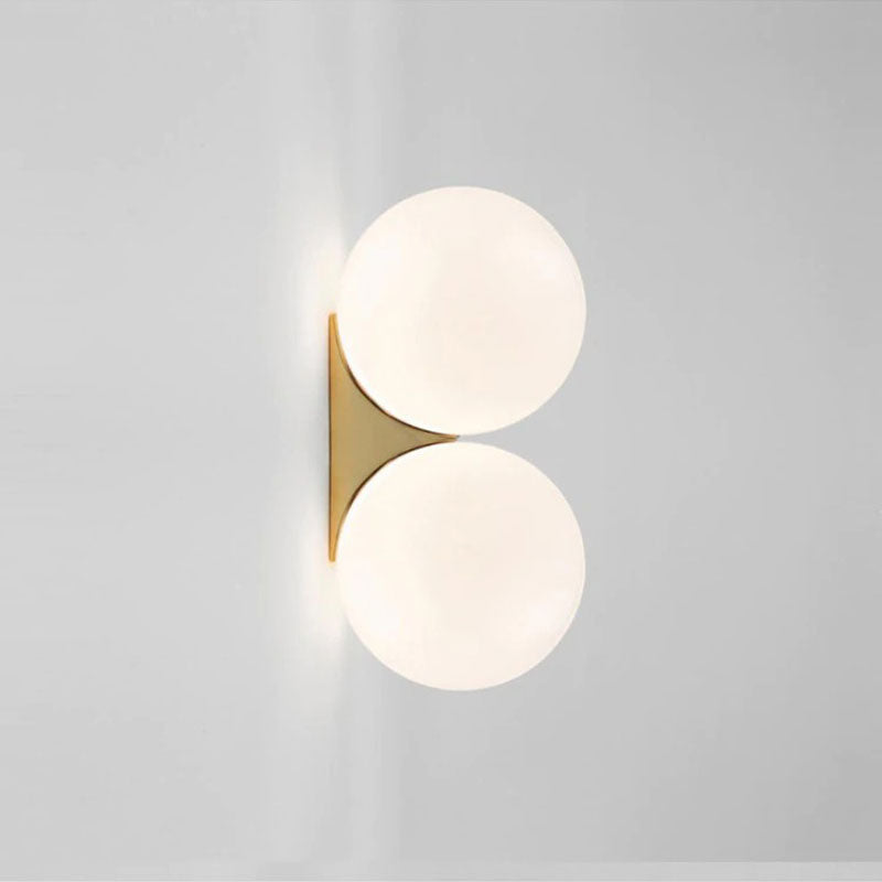 Applique murale design LED en forme de lune Maison et jardin Mon Applique Dorée Double