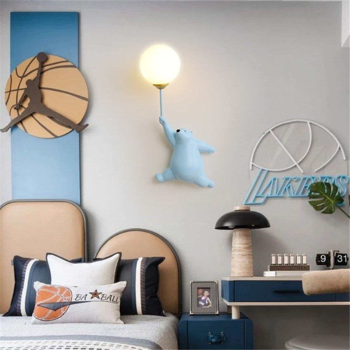 Applique murale chambre enfant en forme d'ourson Mon Applique