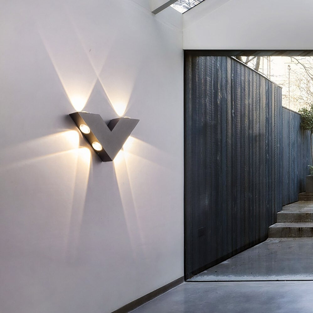 Applique murale extérieur LED en forme de V Mon Applique