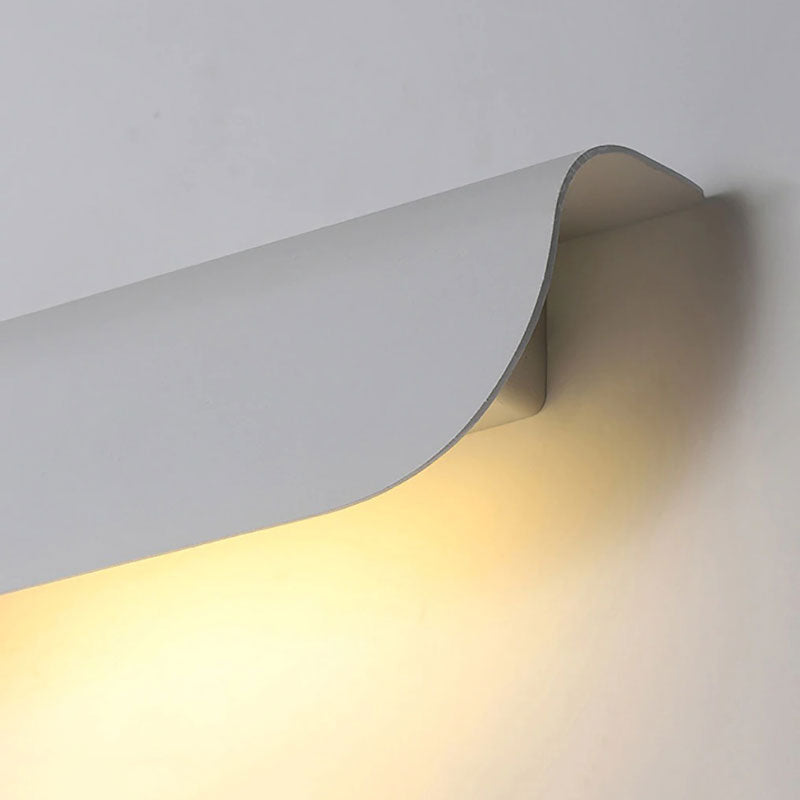 Applique murale extérieure LED en forme de vague Mon Applique