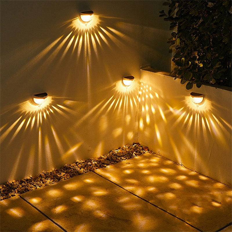 Applique murale extérieur LED solaire décorative disco Mon Applique