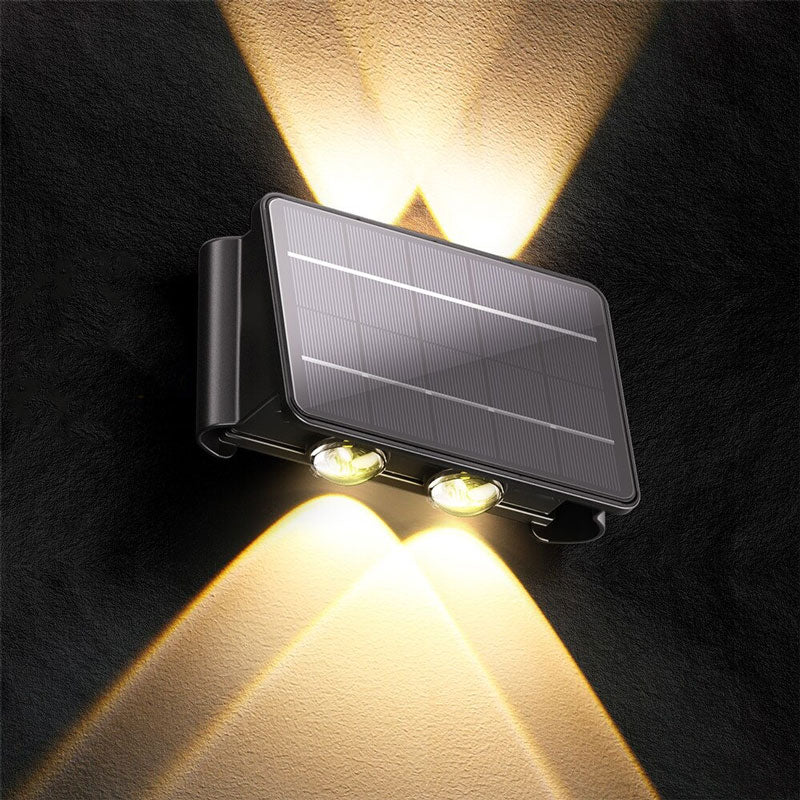 Applique murale extérieure LED solaire diamant Mon Applique 4 LED
