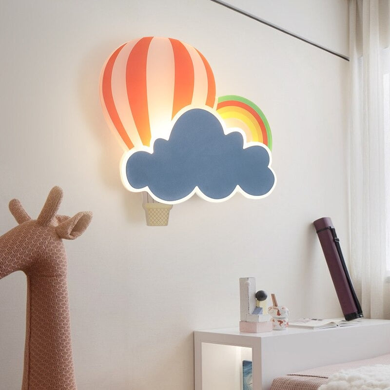Applique murale chambre enfant LED montgolfière Maison et jardin Mon Applique
