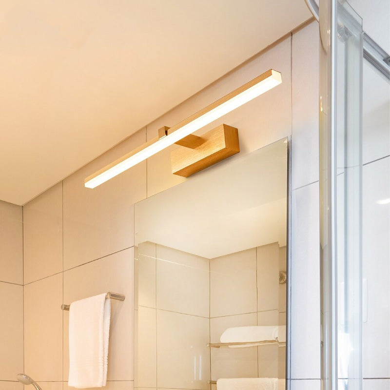 Applique murale salle de bain LED aluminium brossé Maison et jardin Mon Applique Dorée 40cm 8W