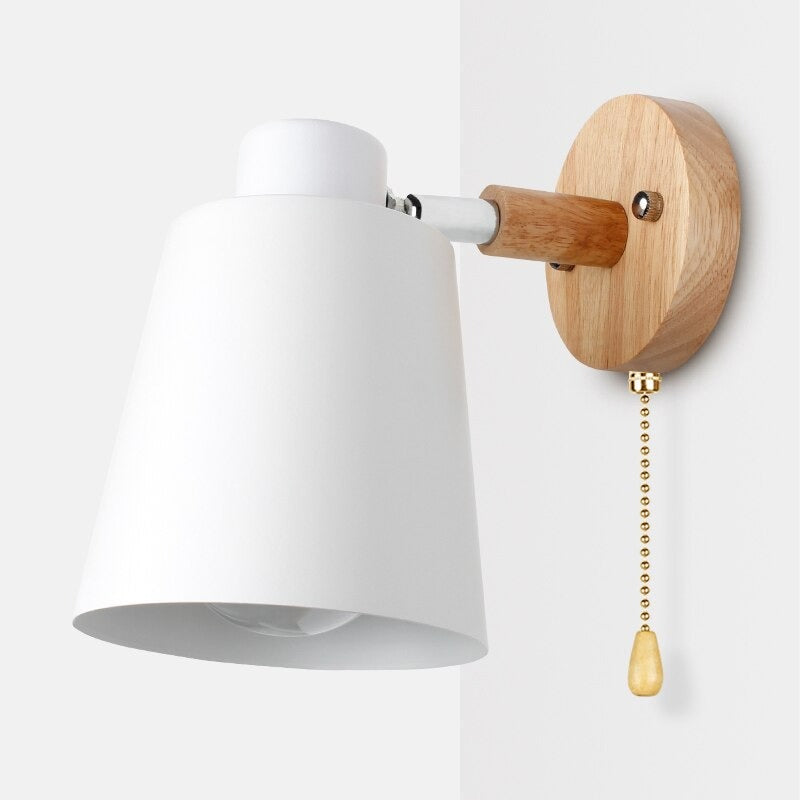 Applique murale moderne style scandinave bois Mon Applique Blanc Avec