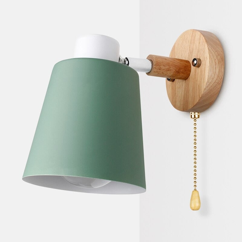 Applique murale moderne style scandinave bois Mon Applique Vert Avec