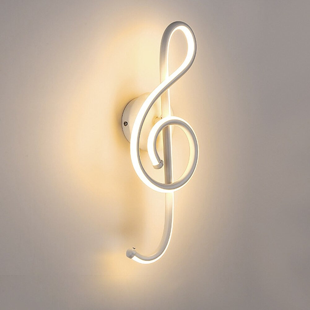 Applique murale originale LED note de musique Mon Applique Blanc Chaud