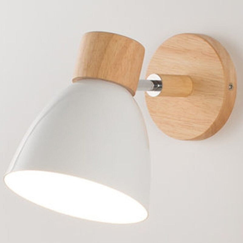 Applique murale scandinave tête de lit colorée avec interrupteur Mon Applique Blanc Sans