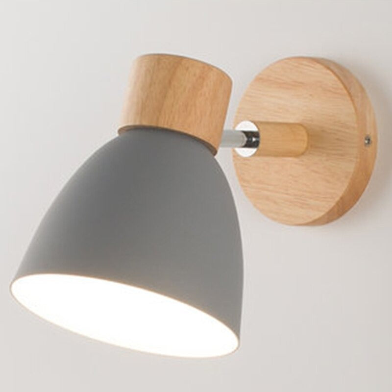 Applique murale scandinave tête de lit colorée avec interrupteur Mon Applique Gris Sans