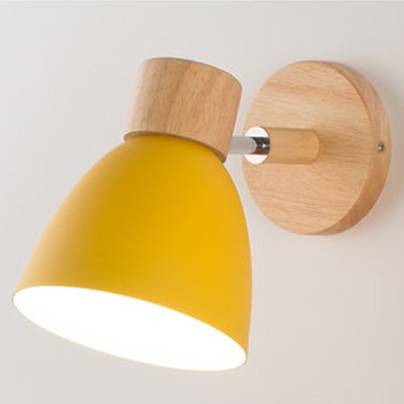 Applique murale scandinave tête de lit colorée avec interrupteur Mon Applique Jaune Sans