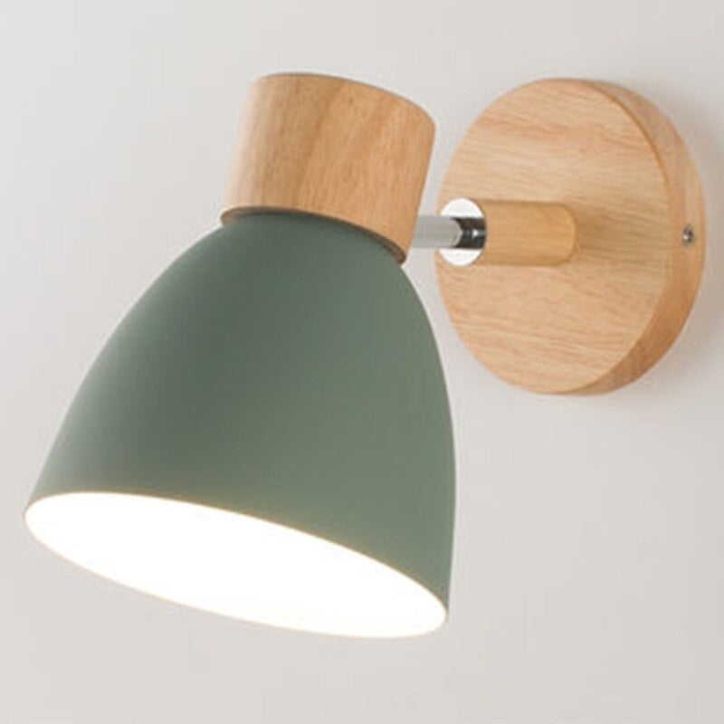 Applique murale scandinave tête de lit colorée avec interrupteur Mon Applique Vert Sans