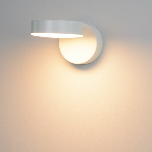Applique murale tête de lit LED minimaliste circulaire  Mon Applique Blanche Sans