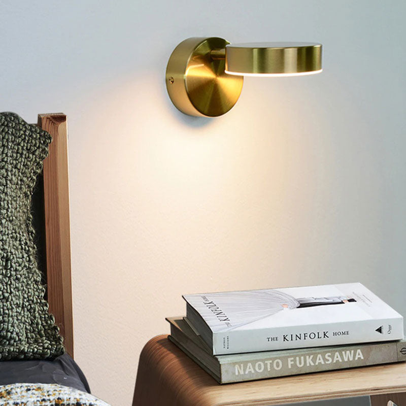 Applique murale tête de lit LED minimaliste circulaire Mon Applique Dorée Sans