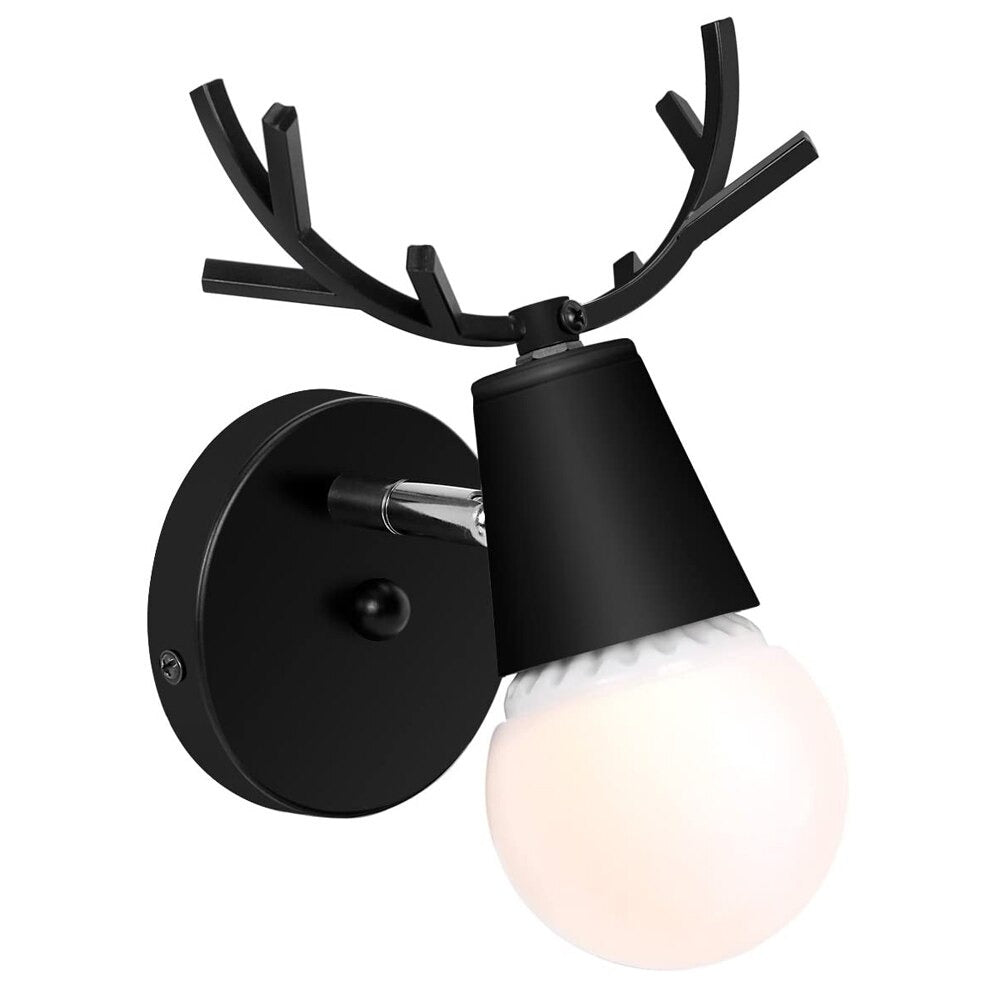 Applique murale scandinave en forme de cerf Mon Applique Noir