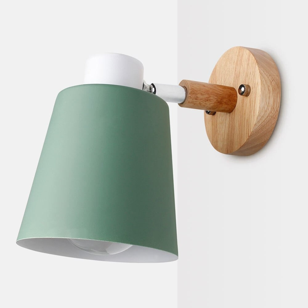 Applique murale moderne style scandinave bois Mon Applique Vert Sans