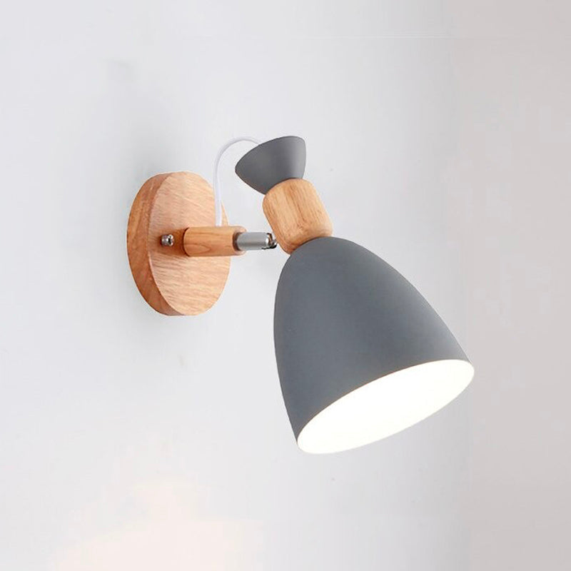 Applique murale bois scandinave orientable Mon Applique Gris