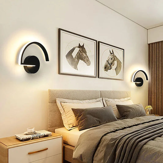 Applique murale LED moderne en fer pour intérieur