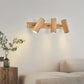 Applique murale LED rotative en bois nordique