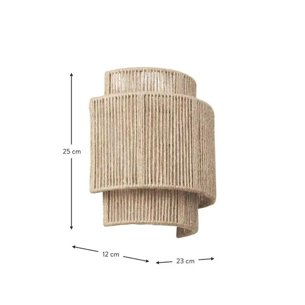 Applique Murale Cannage Bohème Corde Naturelle