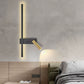 Applique Murale LED en Aluminium Noir et Laiton
