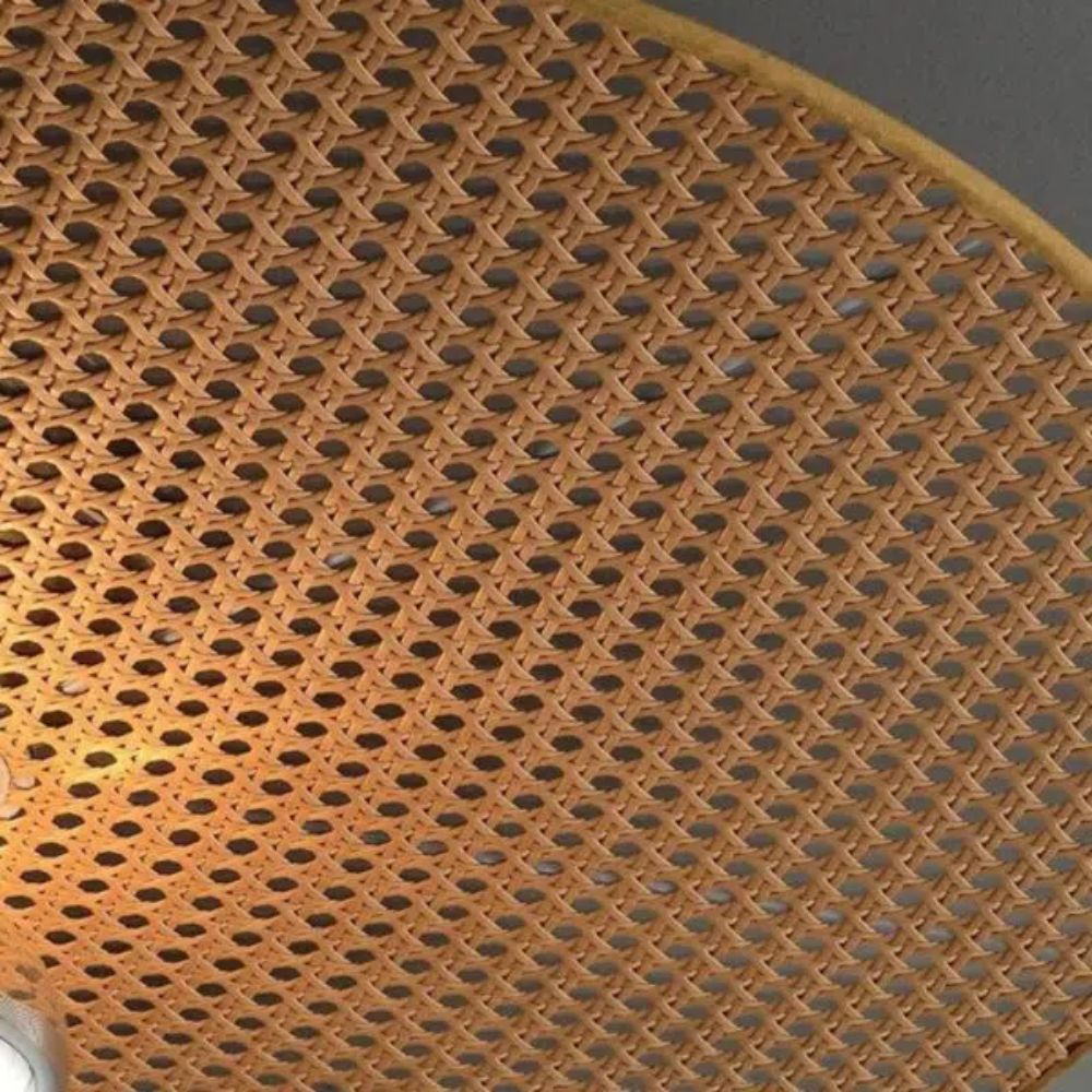 Applique Murale en Bambou Doré Contemporain