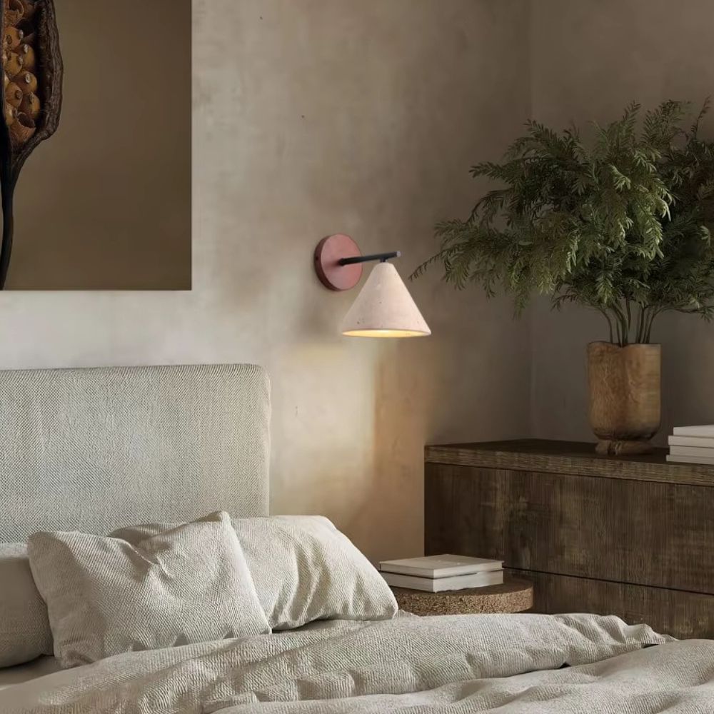 Applique Murale en Pierre et Bois Minimaliste