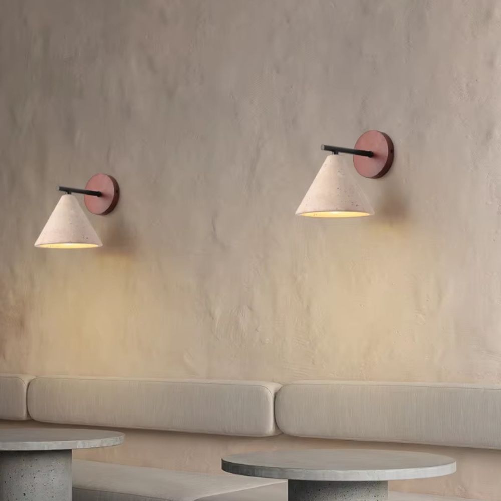 Applique Murale en Pierre et Bois Minimaliste