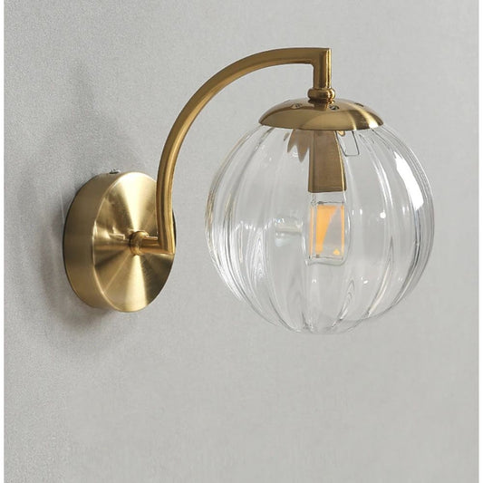 Applique Murale en Verre Coloré et Métal Moderne