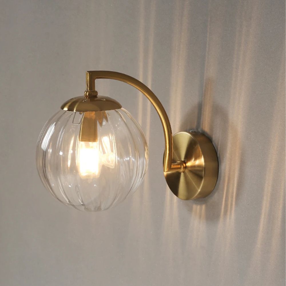 Applique Murale en Verre Coloré et Métal Moderne