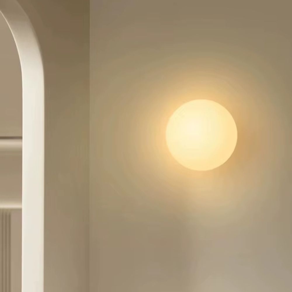 Applique Murale en Verre Givré Moderne