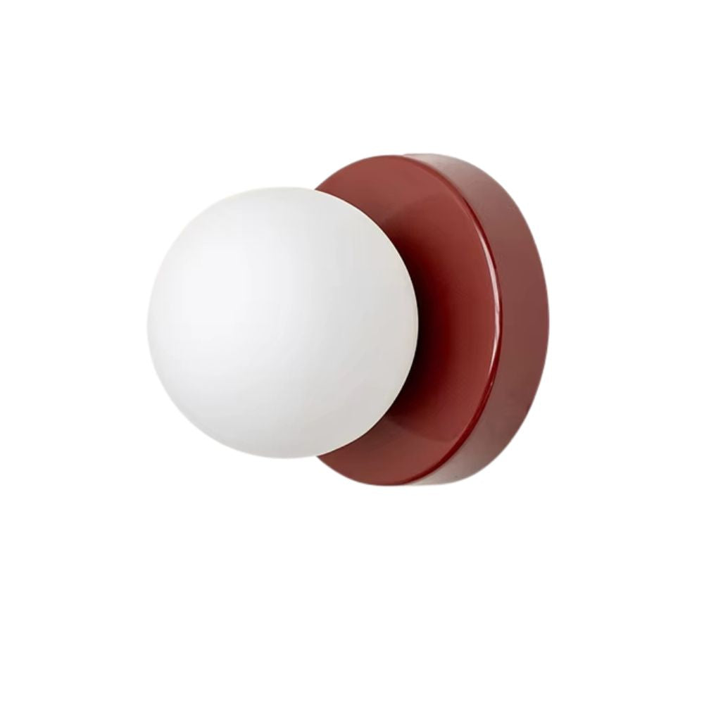 Applique Murale en Verre et Métal Macaron