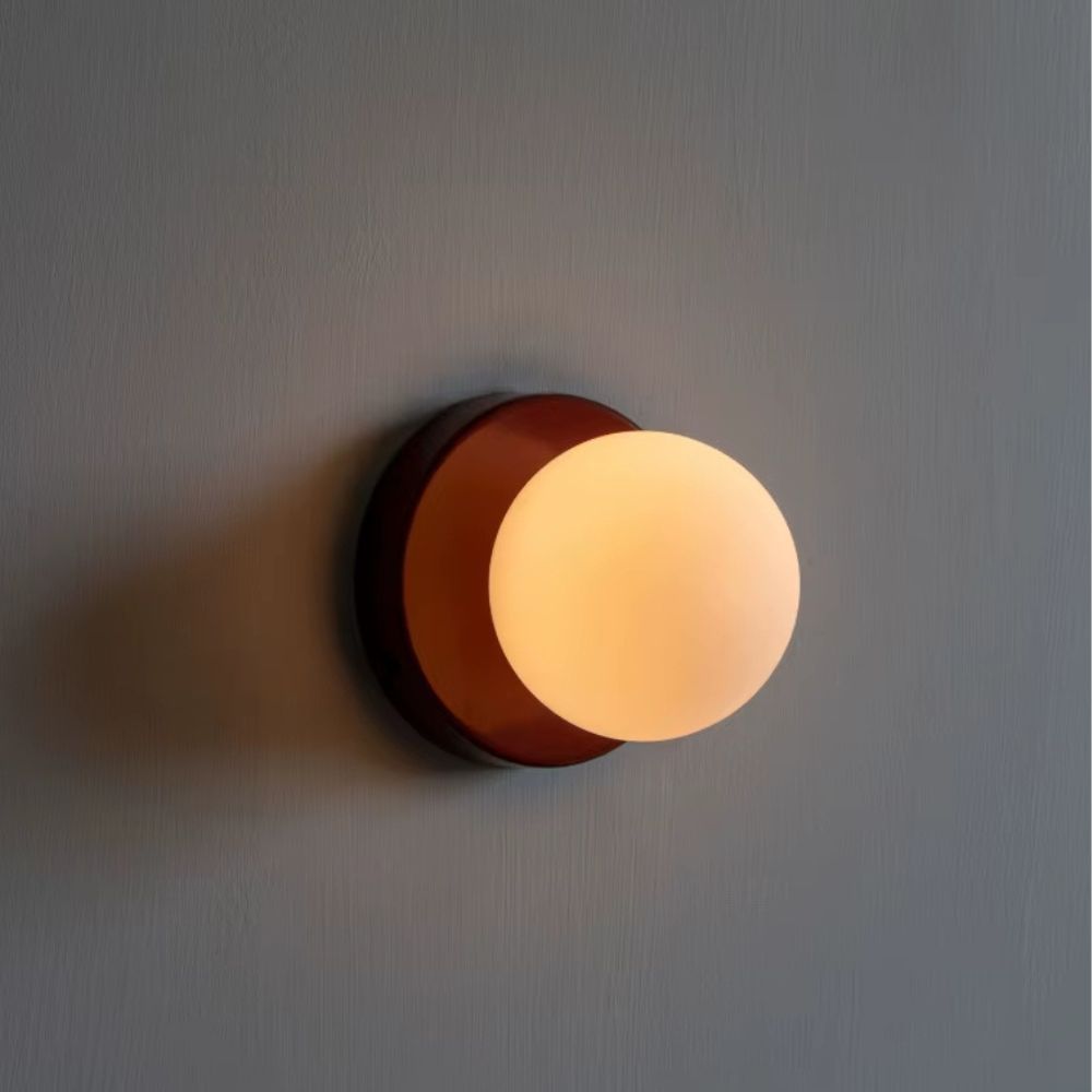 Applique Murale en Verre et Métal Macaron