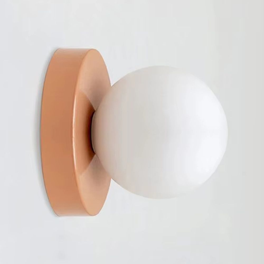 Applique Murale en Verre et Métal Macaron