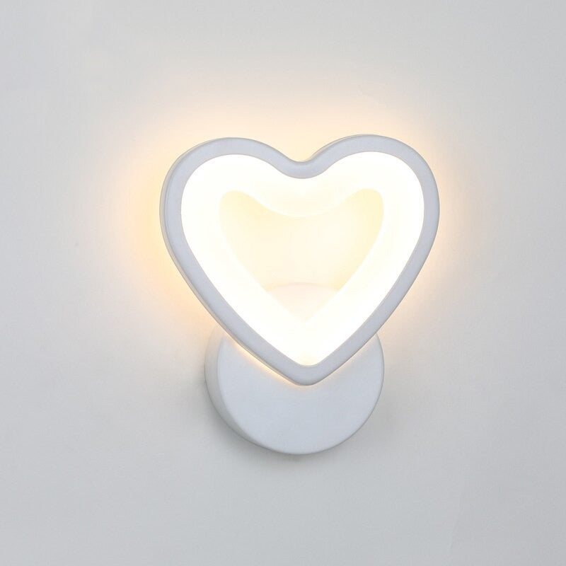 Applique murale chambre enfant LED forme moderne Maison et jardin Mon Applique Coeur Sans 