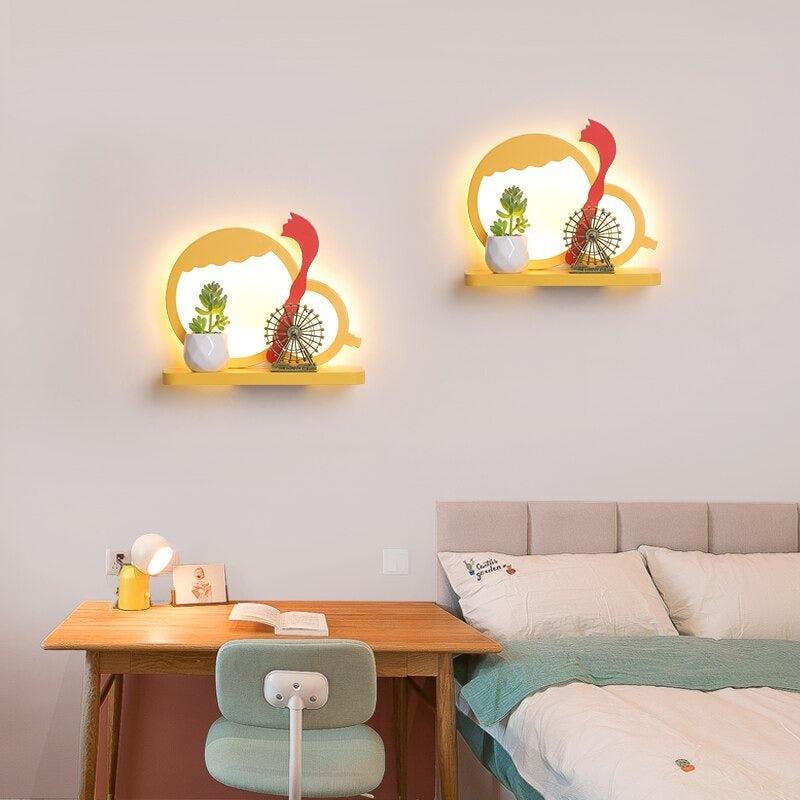 Applique murale chambre enfant LED dessin animé Maison et jardin Mon Applique Boule de noël  