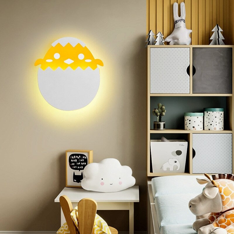 Applique murale chambre enfant LED en forme d'oeuf Maison et jardin Mon Applique Poussin  