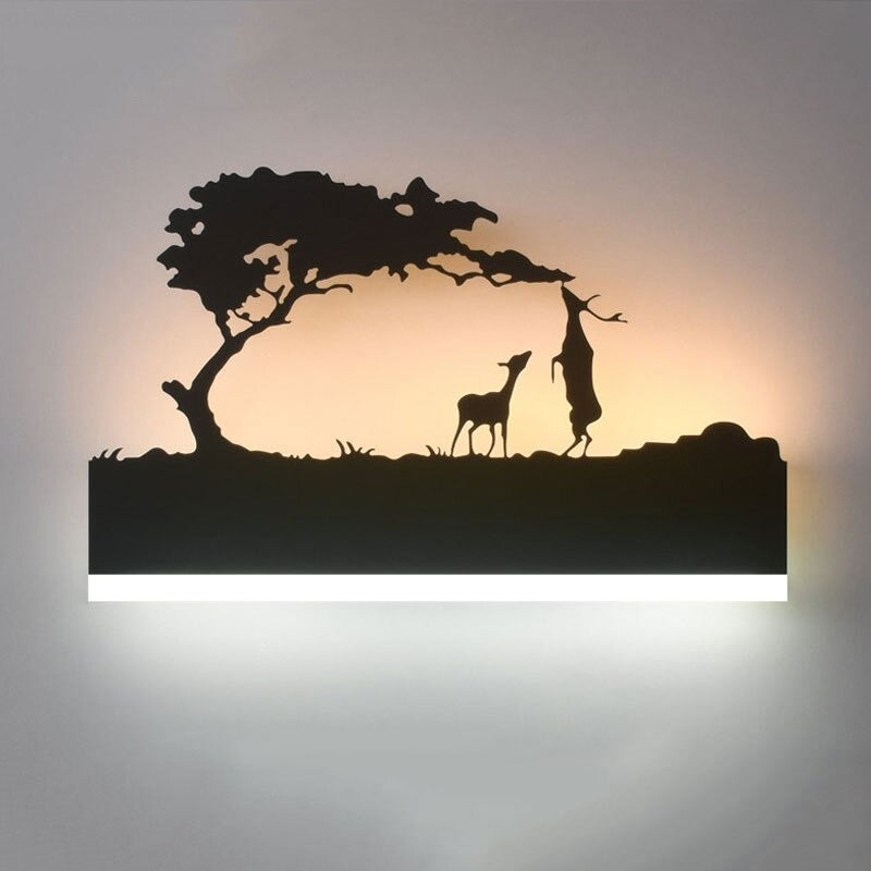 Applique murale originale LED paysage  Mon Applique Biche  