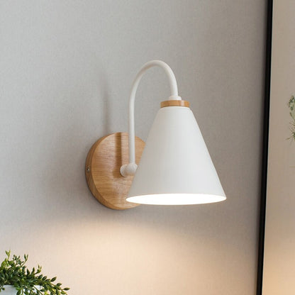 Applique murale scandinave au style vintage conique  Mon Applique Blanc  