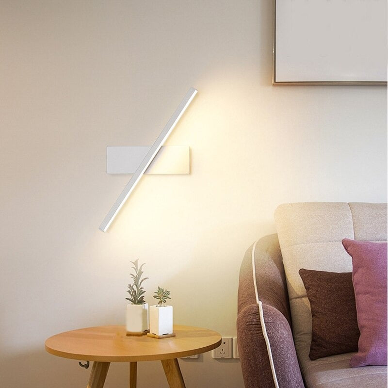 Applique murale tête de lit bandeau LED minimaliste orientable  Mon Applique Blanche  