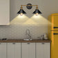 Applique murale vintage industrielle double abat-jour Maison et jardin Mon Applique   