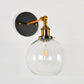Applique murale industrielle vintage abat-jour en verre  Mon Applique Boule  