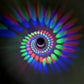 Applique murale LED spirale projettée  Mon Applique Multicolore  